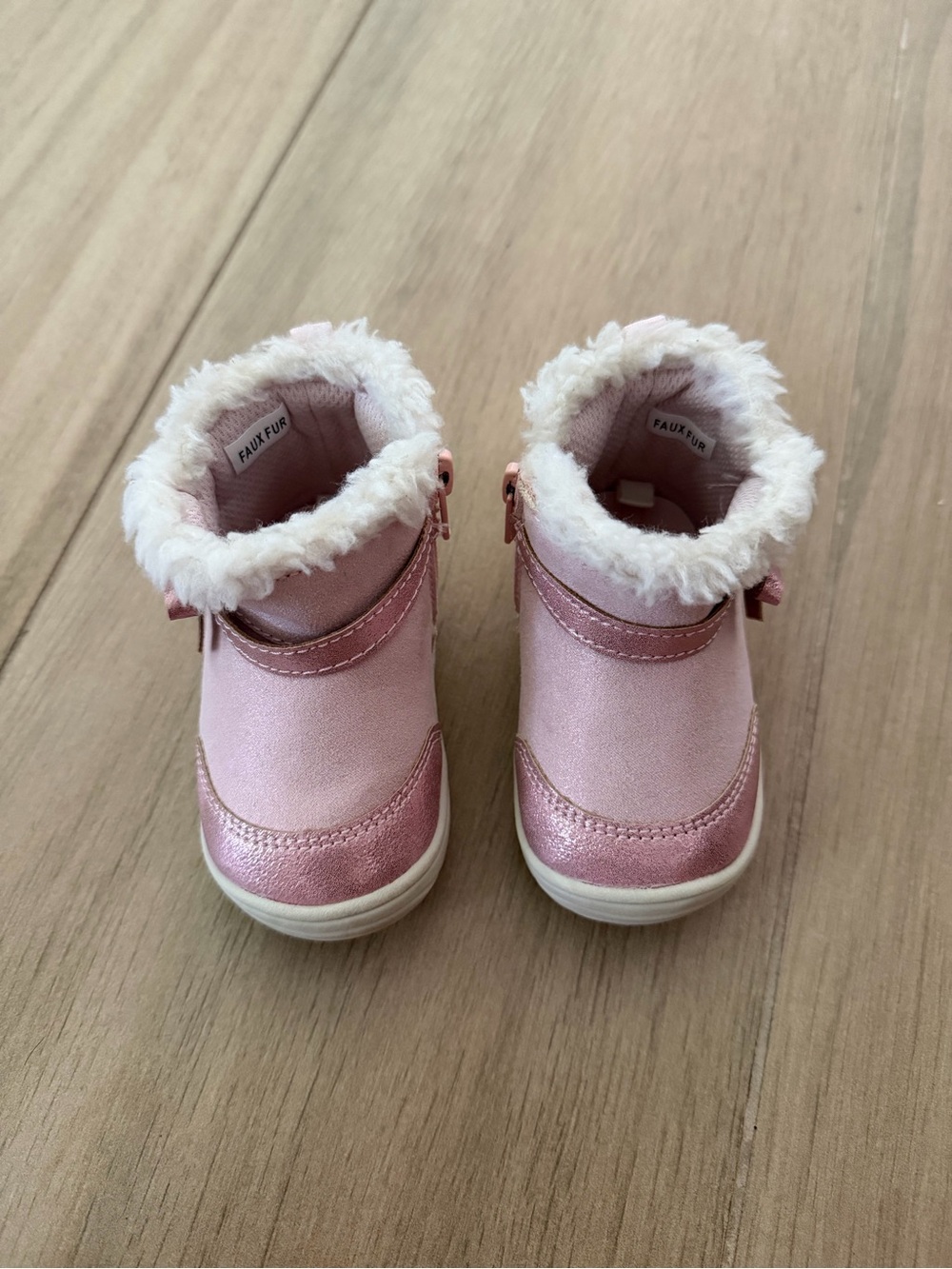 Stride Rite Kids Faux-Fur Lined Pink Winter Boots